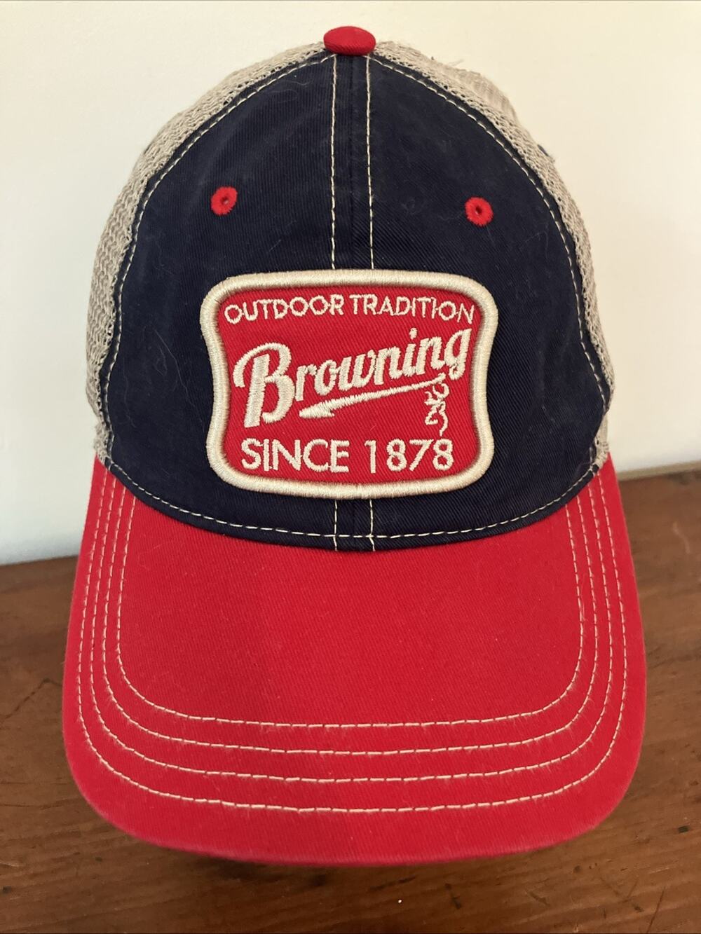 Vintage Style Browning Arms Company Outdoor Tradition Mesh Trucker Baseball Hat